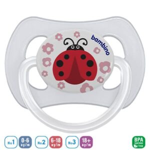 Bambino Desenli Kelebek Damaklı Emzik No:2