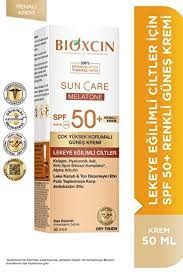 Bioxcin Sun Care Melatone Leke Eğilimli Ciltler İçin Renkli Güneş Kremi SPF50+ 5