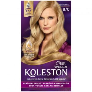 KOLESTON Kalıcı krem boya (Açık Kumral 8/0