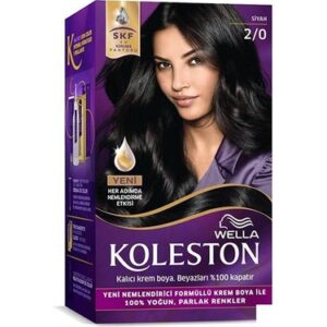 KOLESTON Kalıcı krem boya Siyah 2/0