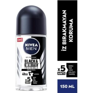 Nivea Black & White Invisible Roll-On For Men Original 50 ml