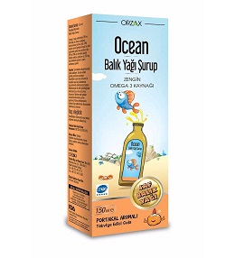 ocean balık yağı şurup portakal aromalı