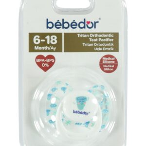 Bebedor 172 Damaklı Şeffaf Emzik 6-18 Ay No: 2