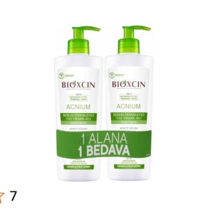 Bioxcin Acnium Yüz Yıkama Jeli Sebium Dengeleyici 500 ml - 1 Alana 1 Adet Hediye
