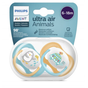 Philips Avent Ultra Air Animals Emzik 6-18 Ay Erkek 2'li
