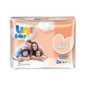 Uni Baby Islak Mendil Aile Paketi 52 Yaprak 3'lü