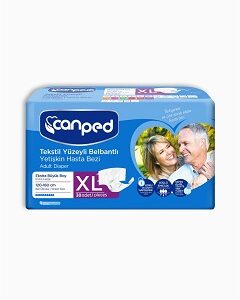 Canped Tekstil Yüzey Belbantlı Hasta Bezi xLarge 30'lu