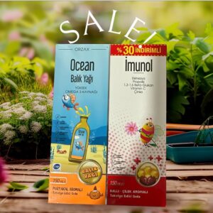 Ocean Balık Yağı Portakal Aromalı 150 ml + Imunol Şurup 150 ml - %50 İndirimli K
