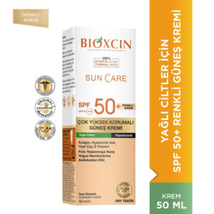 Bioxcin Sun Care Güneş Krem Renkli Yüksek Korumalı Yağlı Ciltler İçin SPF50+ 50