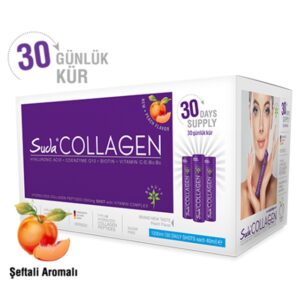 Suda Collagen Peach Flavor 30 Shots x 40 ml