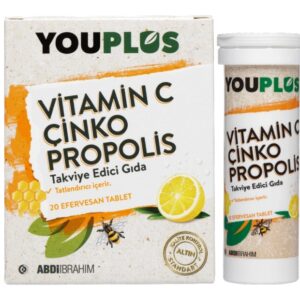 Youplus Vitamin C Çinko Propolis 20 Efervesan Tablet