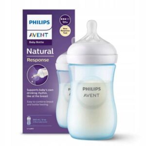 Avent Natural Response Doğal Tepkili PP Mavi Biberon 1+ Ay 260 ml