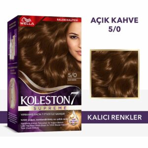 Koleston Supreme Saç Boyası 5/0 Açık Kahve