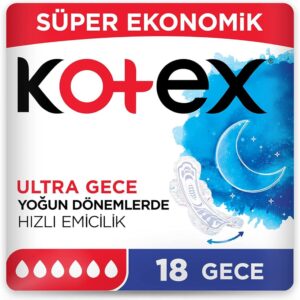 Kotex Süper Ekonomik Ultra Gece Hijyenik Ped 16'lı