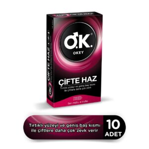Okey Prezervatif Çifte Haz 10'lu