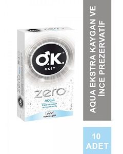 Okey Prezervatif Zero Aqua 10 lu