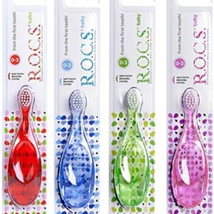 Rocs Baby 0-3 Yaş Bebek Diş Fırçası - Kırmızı