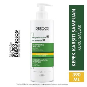 Vichy Dercos Anti Dandruff Kuru Saçlar için Kepek Karşıtı Şampuan 390 ml