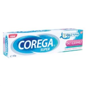 Corega Gün Boyu Güçlü Tutuş Diş Protez Yapıştırıcı Tat İçermez Krem 40 gr