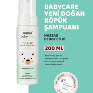 Dermoskin Babycare Yenidoğan Köpük Şampuanı 200 ml