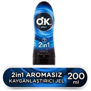 Okey 2 in1 Aromasız Kayganlaştırıcı 200 ml